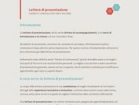 Lettera di presentazione