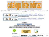 Visita Listbroker: direct marketing, indirizzi, liste, data entry, database.