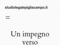 STUDIO LEGALE PIGLIACAMPO