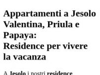 Appartamenti a Jesolo