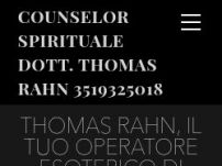 Thomas Rahn operatore esoterico counselor spirituale